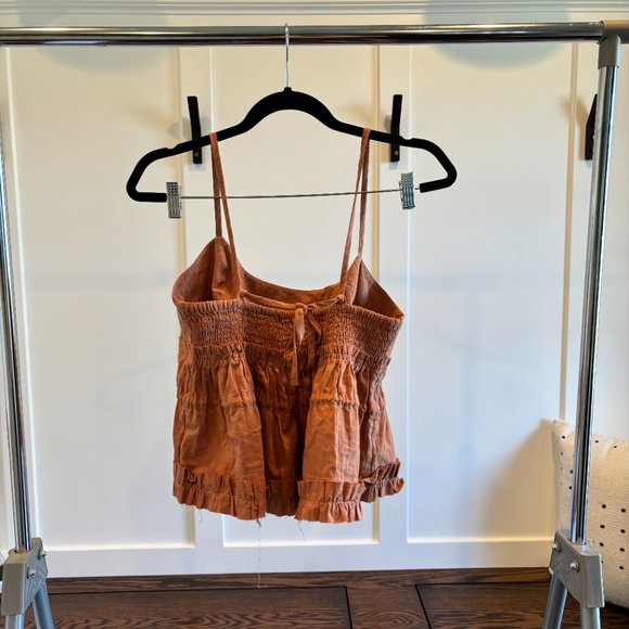 Free People Luna Corset Top in Iced Chai Pink - Picture 7 of 8